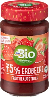dmBio voćni namaz 75% jagoda sa agavom 250g