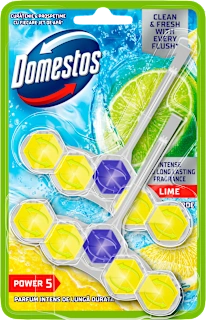 Domestos Power 5 Lime osveživač za WC šolju 2 komada