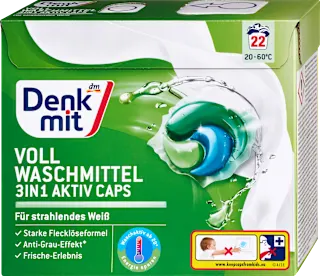 Denkmit kapsule za beli veš 3u1 22 komada