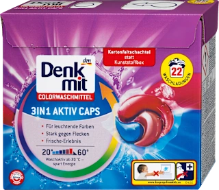 Denkmit 3u1 Active Caps kapsule za šareni veš 22 pranja