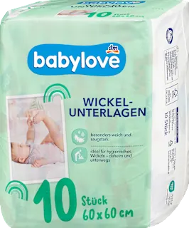 Babylove podloga za povijanje 60x60cm 10 komada
