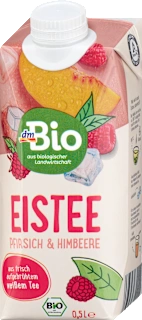 dmBio ledeni čaj malina i breskva 500ml