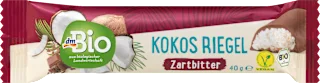 dmBio štanglica kokos i crna čokolada 40g