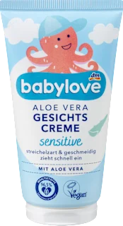 Babylove Sensitive krema za lice sa aloe verom 75ml