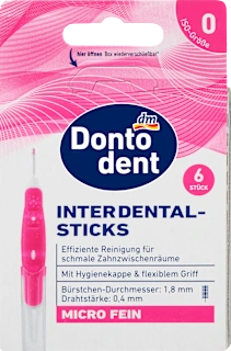 Dontodent interdentalni štapići pink Micro Fine ISO 0 6 komada