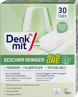 Denkmit All in One tablete za mašinsko pranje sudova 30 komada