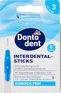Dontodent interdentalni štapići konusni fini veličina 3 6 komada