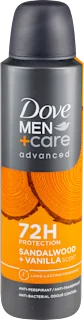 Dove Men+Care Advanced 72H Sandalwood & Vanilla antiperspirant sprej 150ml