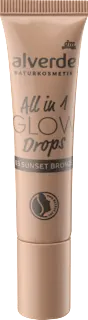 Alverde All in 1 Glow Drops tečni hajlajter 03 Sunset Bronze