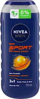 3IN1 SPORT 24H FRESH EFFECT gel za tuširanje, 250 ml