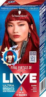 Schwarzkopf Live Ultra Brights Final Fantasy XIV 026 Dark Red