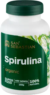 Spirulina San Sebastian Organic 600 tableta