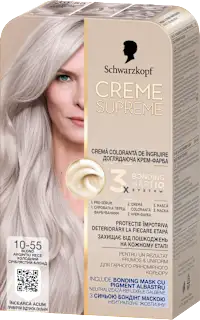Creme Supreme farba za kosu 10.55 Platinum Silver Blonde