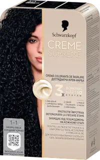 Creme Supreme farba za kosu 1.1 Cool Black