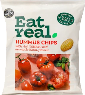 Eat Real čips od humusa paradajz i bosiljak 45g