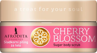 Afrodita Body Hugs Cherry Blossom šećerni piling 175g