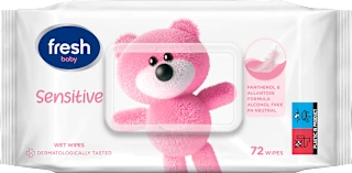 Baby Fresh Sensitive vlažne maramice za bebe 72 komada