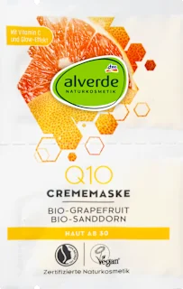 Alverde Q10 kremasta maska za lice 2x5ml