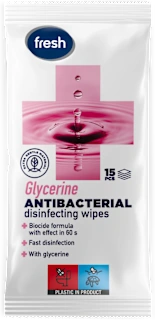 Glycerine ANTIBACTERIAL vlažne maramice, 15 kom