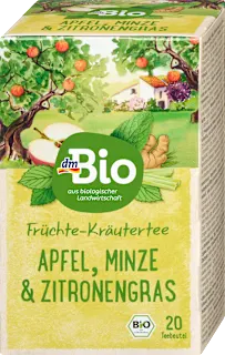 dmBio biljni čaj jabuka, nana i limunova trava 40g