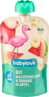 Babylove Voćni užitak lubenica i banana u jabuci 100g