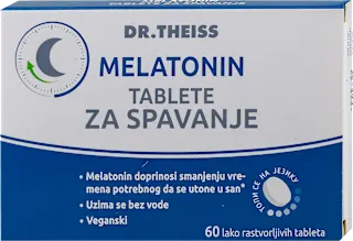 MELATONIN TABLETE ZA SPAVANJE - dodatak ishrani, 60 kom