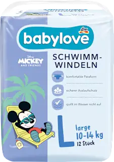Babylove pelene za plivanje L 10-14kg 12 komada