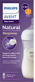Natural Response plastična flašica za bebe, 3-6..., 1 kom
