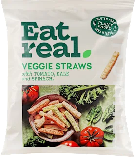 Eat Real Veggie Straws paradajz, kelj i spanać 45g