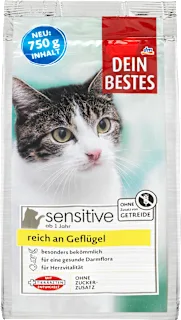 Dein Bestes Sensitive suva hrana za mačke živina 750g