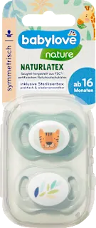Babylove Nature simetrična varalica od lateksa 16+ meseci 2 komada