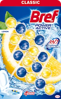 Bref Power Aktiv Lemon WC osveživač 4x50g