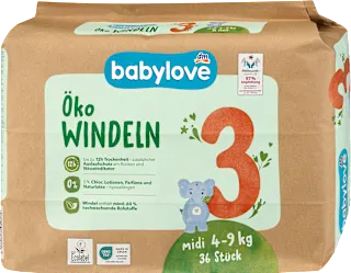 Babylove pelene 3 Midi 4-9kg 36 komada