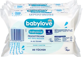 Babylove vlažne maramice sa 99% vode 320 komada
