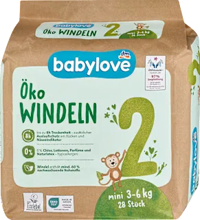 Babylove Eko pelene 2 Mini 3-6kg 28 komada
