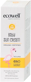 Ecowell organska krema za bebe za zaštitu od sunca SPF50 110g