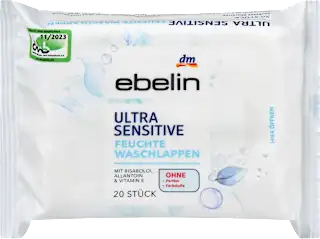 ebelin Ultra Sensitive vlažne krpice za čišćenje kože 20 komada