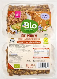 dmBio zemičke sa ovsom i semenkama 350g
