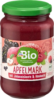 dmBio kaša od jabuke, crne ribizle i maline 360g