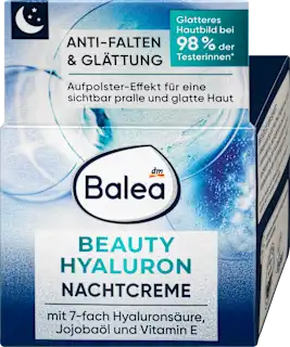 Balea Beauty Hyaluron noćna krema za lice protiv bora 50ml