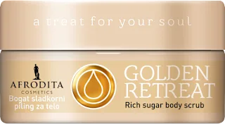 Afrodita Body Hugs Golden Retreat piling za telo