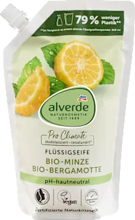 Alverde Pro Climate tečni sapun nana i bergamot dopuna 500ml