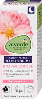 Alverde noćna krema za lice divlja ruža 50ml