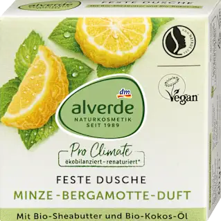 Alverde čvrsti gel za tuširanje nana i bergamot 60g