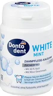 Dontodent White Mint dražirana guma za žvakanje 50 komada