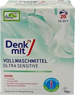 Denkmit Ultra Sensitive detergent za beli veš 20 pranja 1,35kg