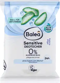 Balea Sensitive deo vlažne maramice bez aluminijuma 10 komada