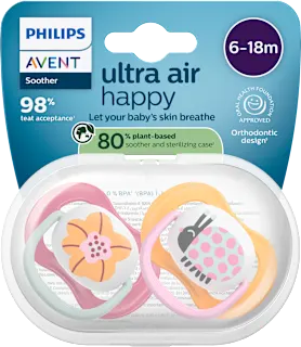 Avent varalica Ultra Air Happy 6-18m roze 2 komada