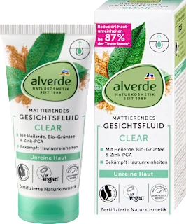 Alverde Clear matirajući fluid za lice 50ml