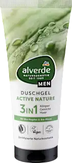 Alverde Men Active Nature gel za tuširanje 3u1 200ml